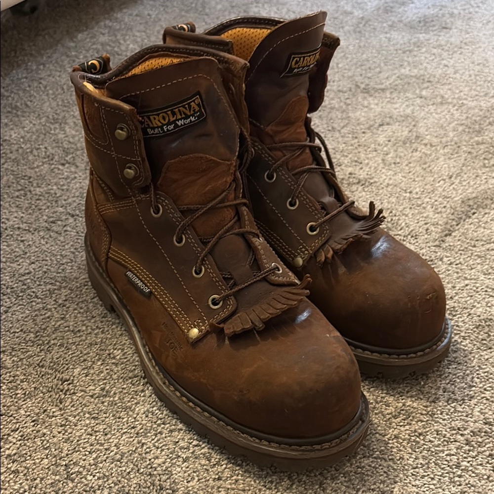 Carolina Men's 6” Composite Toe Lace Up Brown Leather Boots